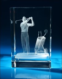Zeige Details für Beim Golfen... 3D-Glas EXTRA - besonders fein gelasert Bild von Beim Golfen... 3D-Glas EXTRA - besonders fein gelasert