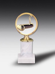 Zeige Details für Metall-Award GOLF PUTTER auf echtem Marmor Bild von Metall-Award GOLF PUTTER auf echtem Marmor
