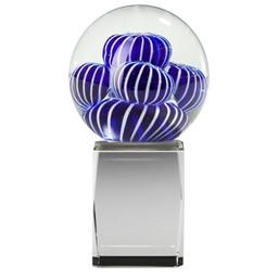 Zeige Details für Glaskugel Blue Marble Bild von Glaskugel Blue Marble