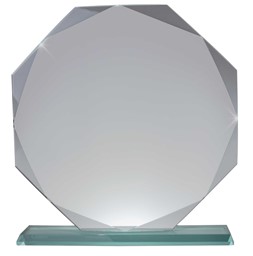 Zeige Details für XXL Octagon Glas-Award Bild von XXL Octagon Glas-Award