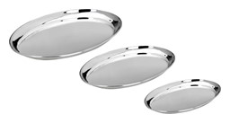 Zeige Details für SET mit 3 Tabletts oval, versilbert , in 3 Größen, AKTIONSPREIS ! Bild von SET mit 3 Tabletts oval, versilbert , in 3 Größen, AKTIONSPREIS !