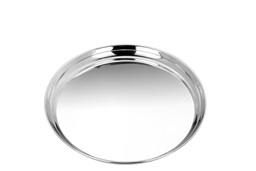 Zeige Details für Tablett RUND, versilbert, in 2 Größen Bild von Tablett RUND, versilbert, in 2 Größen