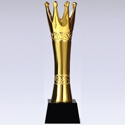 Zeige Details für Pokal Krone-Award goldfarben Bild von Pokal Krone-Award goldfarben