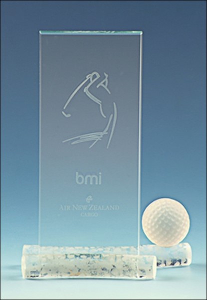 Bild von Golf Crystal Tube Award, in 3 Größen