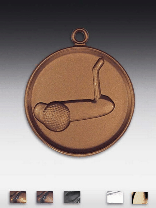 Bild von Medaille PUTTER 5cm aus Metall, in 3 Ausführungen