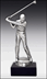Bild von Golf-Figur aus Metall auf Marmorsockel ,in 3 Farben
