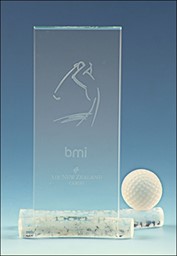 Bild von Golf Crystal Tube Award in 3 Größen