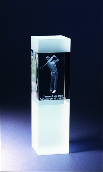 Bild von Golf Special Award 3D-Glas EXTRA - besonders fein gelasert