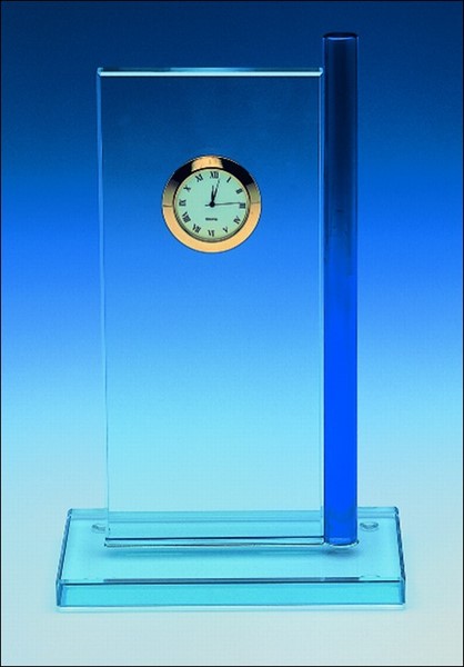 Bild von Kristallglas-Award Colour Tower mit Quartz-Uhr