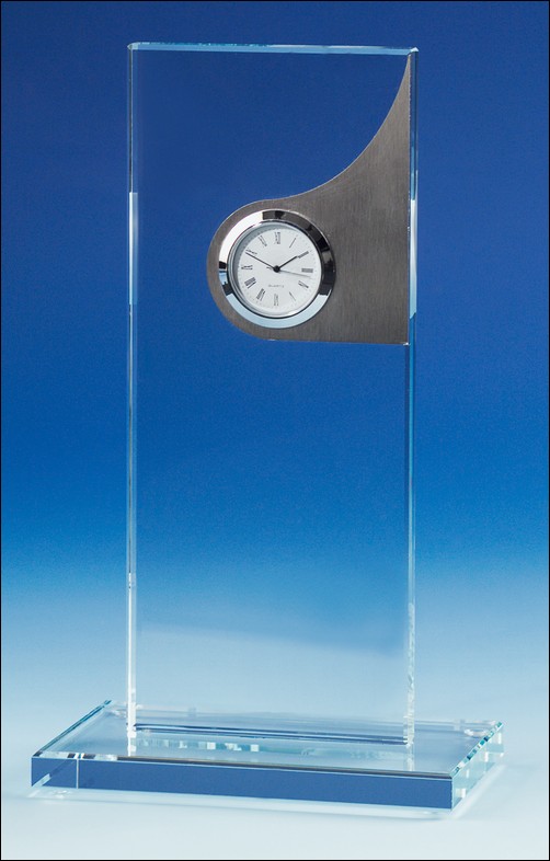 Bild von  Kristallglas-Award ClockTower mit Quartz-Uhr