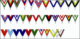 Bild von Band 22mm breit für Medaillen, in 32 Farben