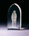 Bild von Maria mit Jesuskind in Glasblock - 3D-Glas mit realistischem Textur-Effekt