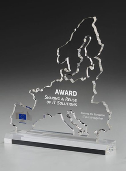 Bild von Europakarte Map of Europe Award