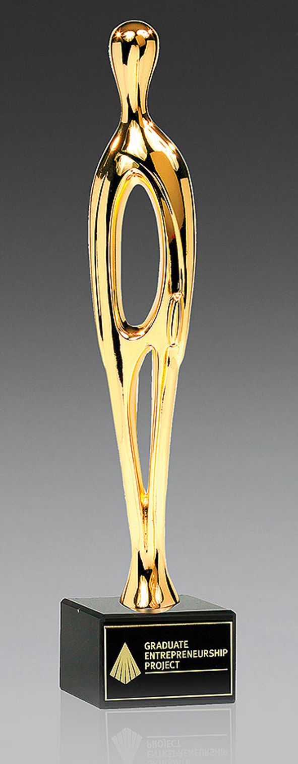 Bild von Contemporary Sales Award goldfarben lackiert