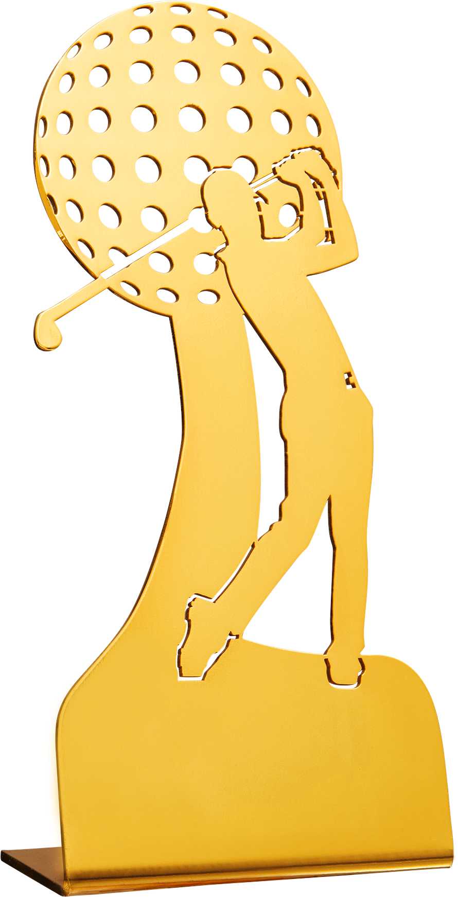 Bild von Golf-Figur Metallständer Lasercut